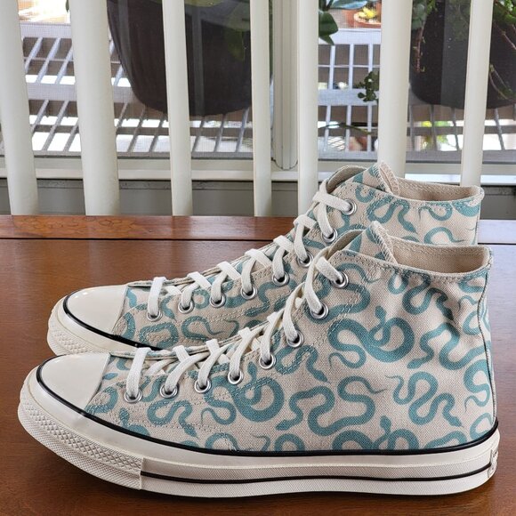 Converse Chuck 70 Hi 'Snakes' Canvas 165504C Light Green Size 10.5 Men's - Picture 5 of 13